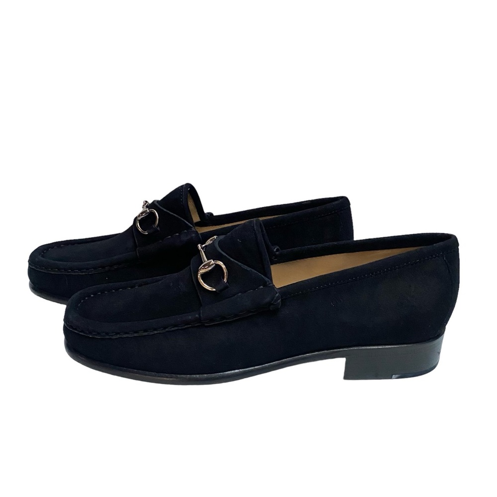 Gucci Suede Horsebit Loafers, Size 7.5B. NIB - Picture 3 of 6